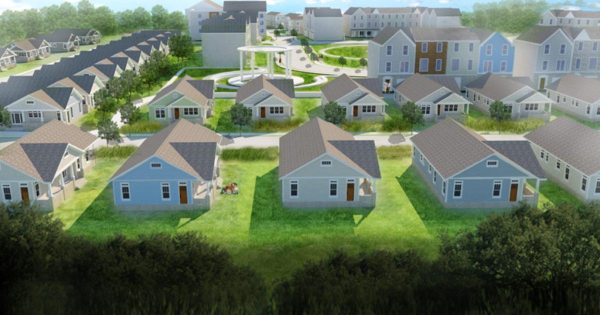 South of downtown, village of housing is taking shape